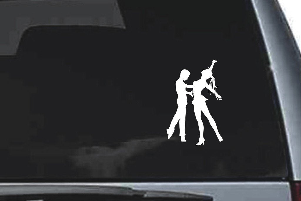 Picniva Dancing Sty47 Vinyl Car Window Decal, Approx 5 in