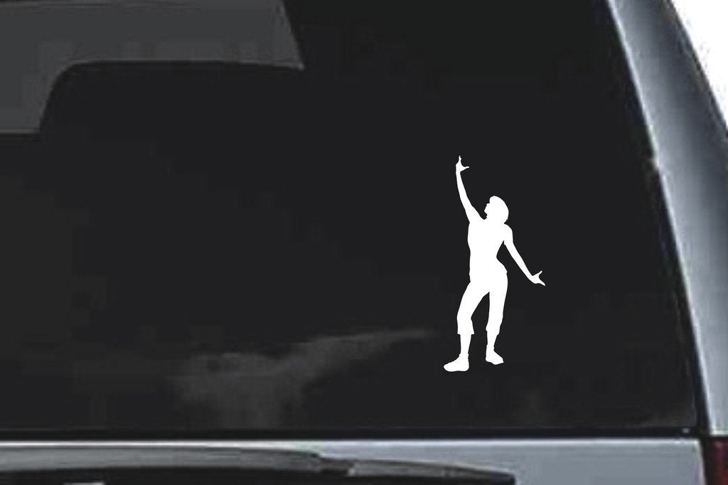 Picniva Standing Sty3 Vinyl Car Window Decal, Approx 5 in