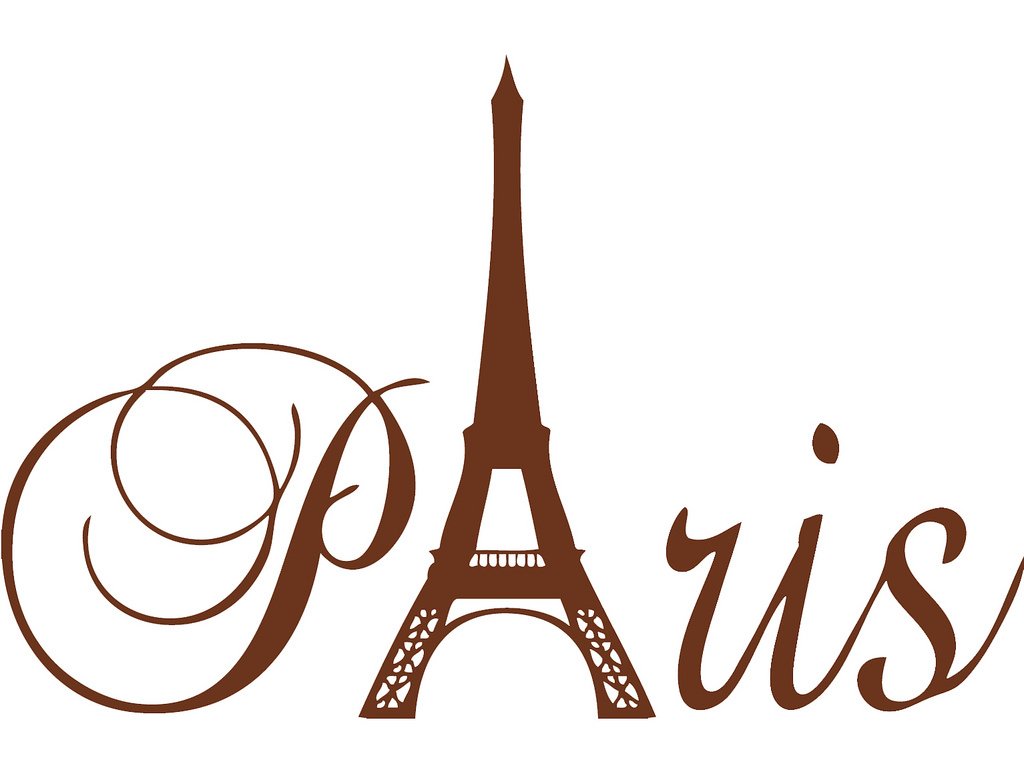 Decaltor Paris Eiffel Tower Vinyl Wall Decal for Girls Bedroom Decor