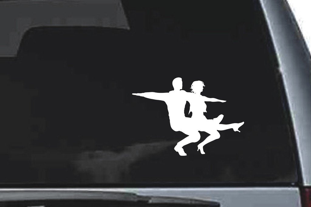 Picniva Dancing Sty11 Vinyl Car Window Decal, Approx 5 in