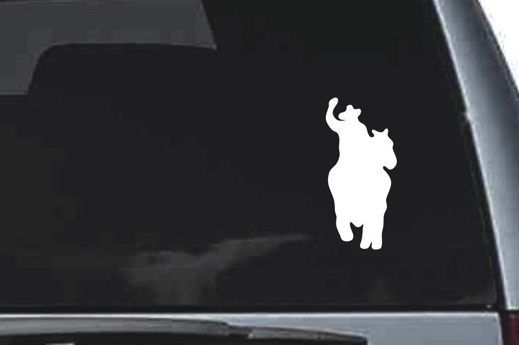 Picniva Horse Rider Sty15 Vinyl Car Window Decal, Approx 5 in