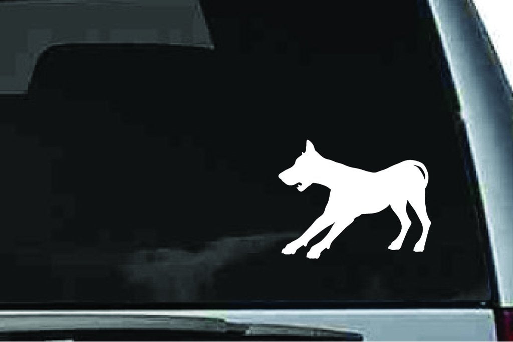 Picniva Doberman Dog Sty15a Vinyl Car Window Decal, Approx 5 in