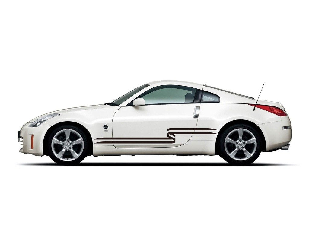 Picniva Style 8 Racing Side Stripe Vinyl Decals, 11 x 88 in, 2 Pc