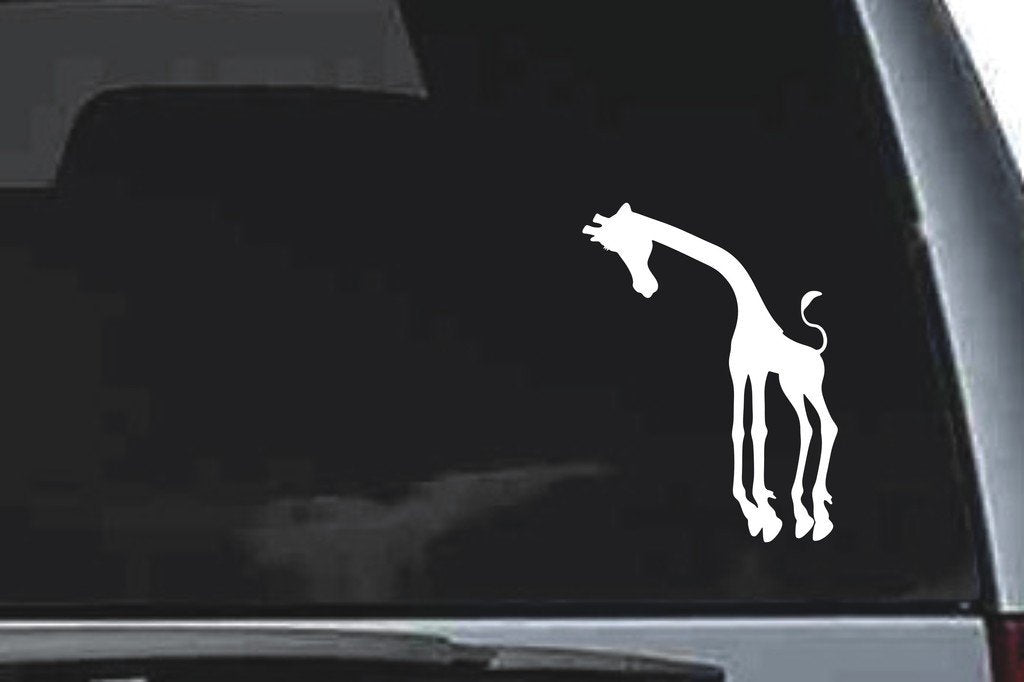 Picniva Giraffe Sty6 Vinyl Car Window Decal, Approx 5 in