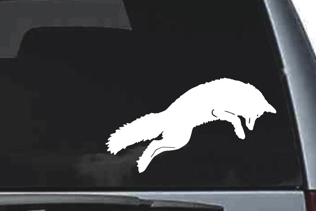 Picniva Fox Sty1 Vinyl Car Window Decal, Approx 5 in
