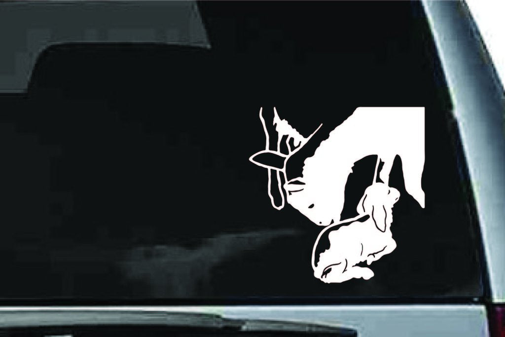 Picniva Boer Goat Sty2 Vinyl Car Window Decal, Approx 5 in