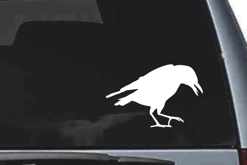 Picniva Raven Sty3a Vinyl Car Window Decal, Approx 5 in