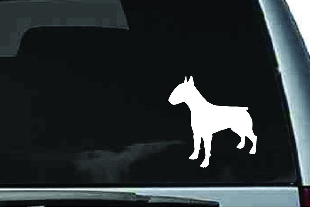 Picniva Bull Terrier Dog Sty1 Vinyl Car Window Decal, Approx 5 in