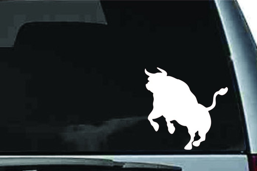 Picniva Bull Sty10 Vinyl Car Window Decal, Approx 5 in