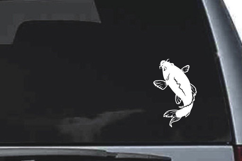 Picniva Koi Fish Sty07 Vinyl Car Window Decal, Approx 5 in
