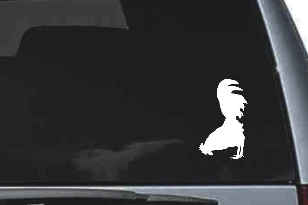 Picniva Rooster Sty4a Vinyl Car Window Decal, Approx 5 in