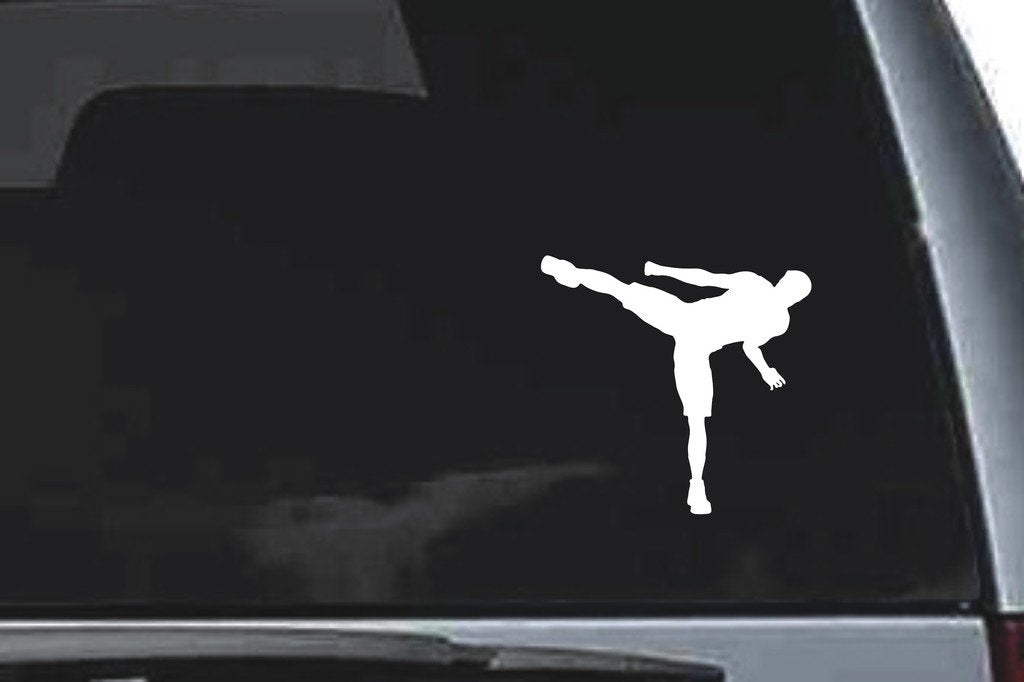 Picniva Kick Sty1 Vinyl Car Window Decal, Approx 5 in
