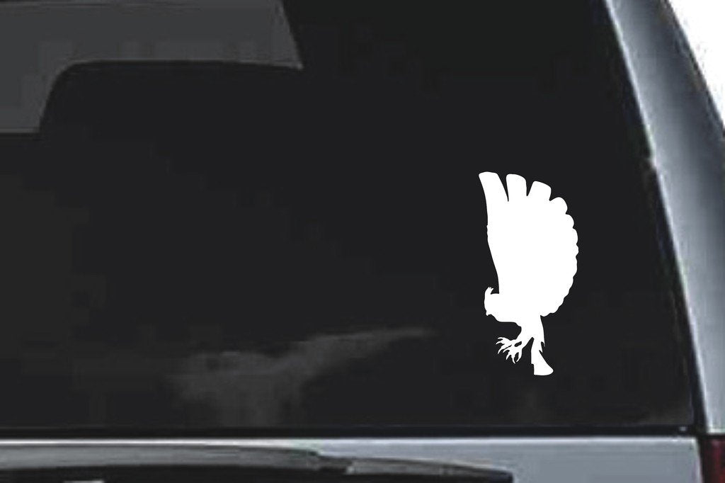 Picniva Horned Owl Sty2 Vinyl Car Window Decal, Approx 5 in