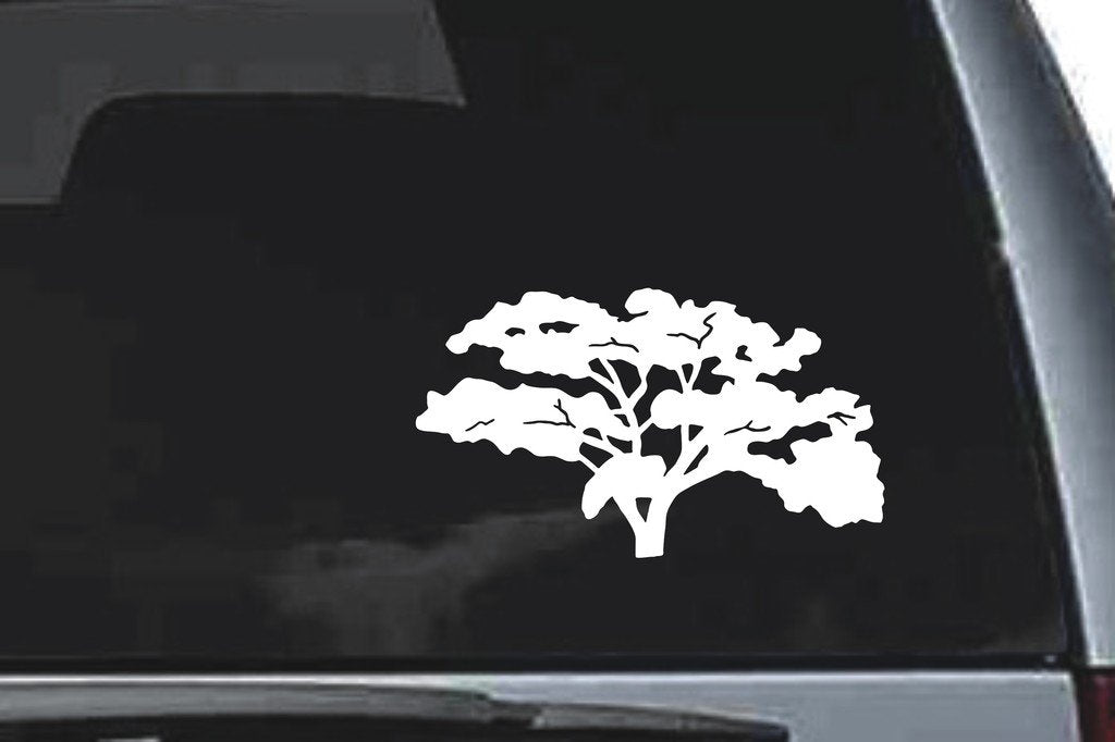 Picniva Oak Sty2 Vinyl Car Window Decal, Approx 5 in