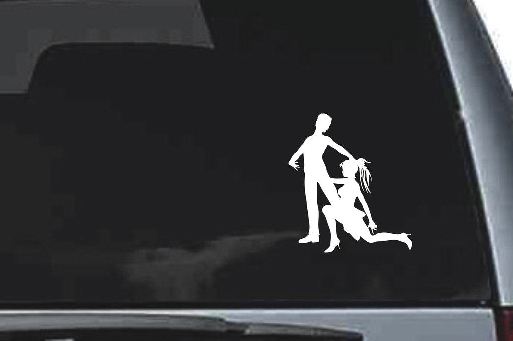 Picniva Dancing Sty36 Vinyl Car Window Decal, Approx 5 in