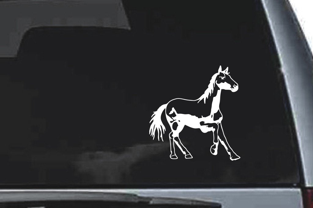 Picniva Horse Sty63 Vinyl Car Window Decal, Approx 5 in
