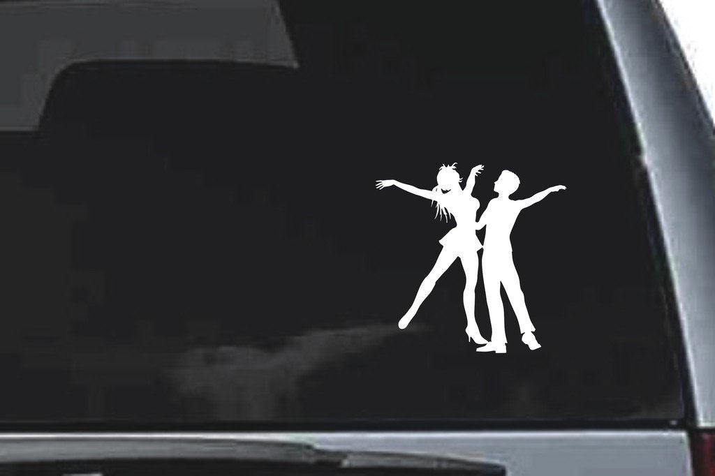 Picniva Dancing Sty59 Vinyl Car Window Decal, Approx 5 in