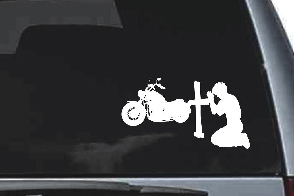 Picniva Motorcycle Sty10 Vinyl Car Window Decal, Approx 5 in