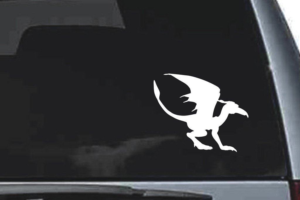 Picniva Gargoyle Sty4 Vinyl Car Window Decal, Approx 5 in