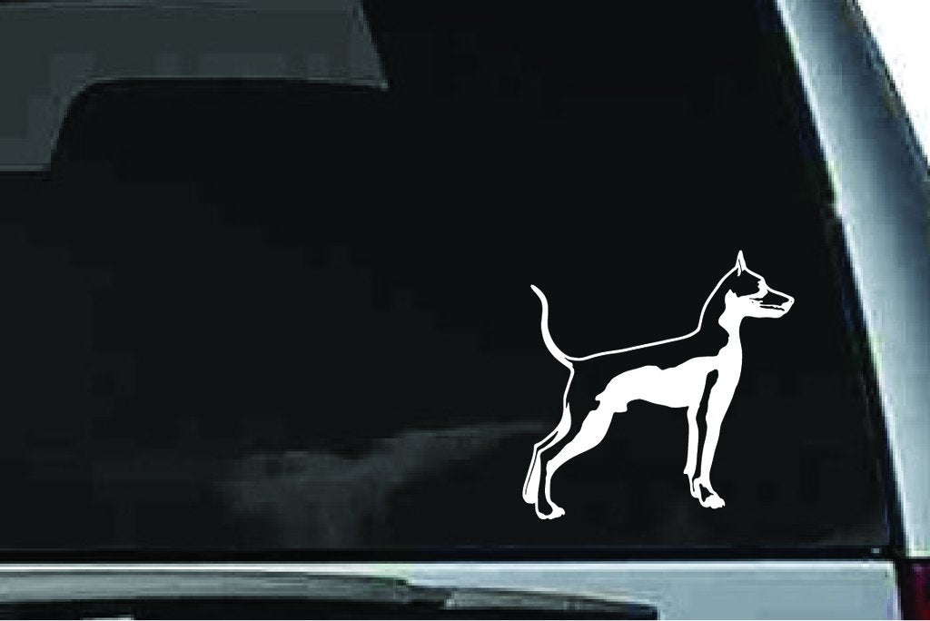 Picniva Doberman Dog Sty30 Vinyl Car Window Decal, Approx 5 in