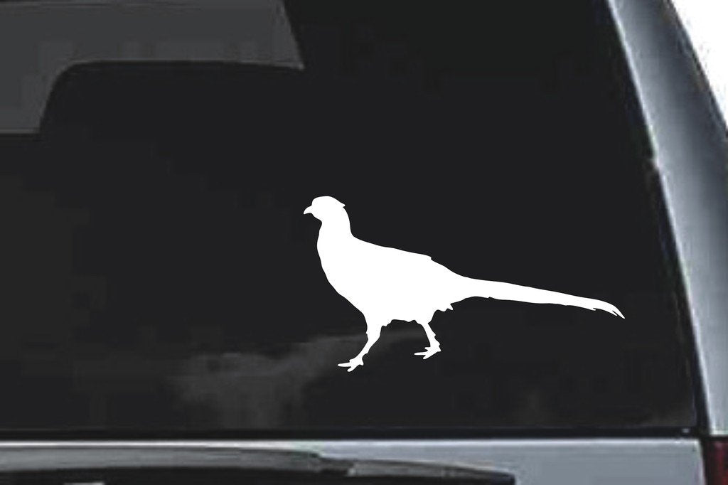 Picniva Pheasant Sty6 Vinyl Car Window Decal, Approx 5 in