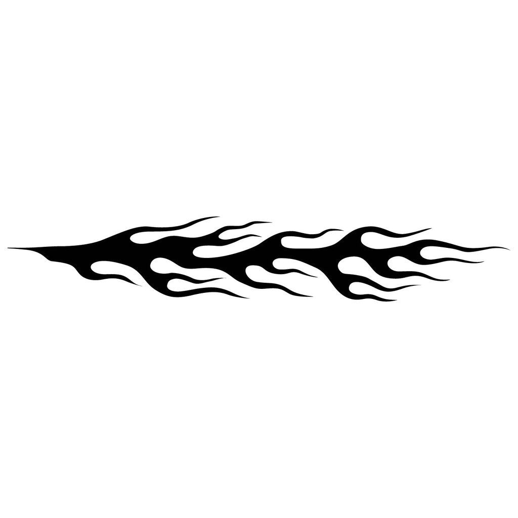 Picniva Style 457 Racing Side Stripe Vinyl Decals, 10 x 60 in, 2 Pc
