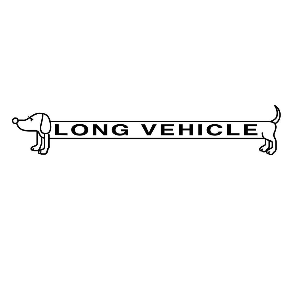 Picniva Long Vehicle Lettering Vinyl Car Body Side Decals, Two Pack