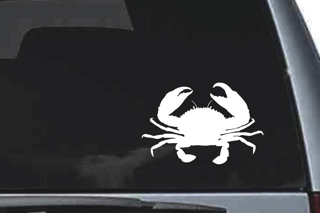 Picniva Crab Sty2 Vinyl Car Window Decal, Approx 5 in