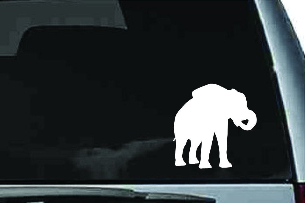 Picniva Elephant Baby Sty2 Vinyl Car Window Decal, Approx 5 in
