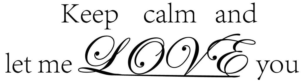 Picniva Keep Calm And Let Me Love You Quote Removable Vinyl Wall Decal - Color: keep calm and let me love you
