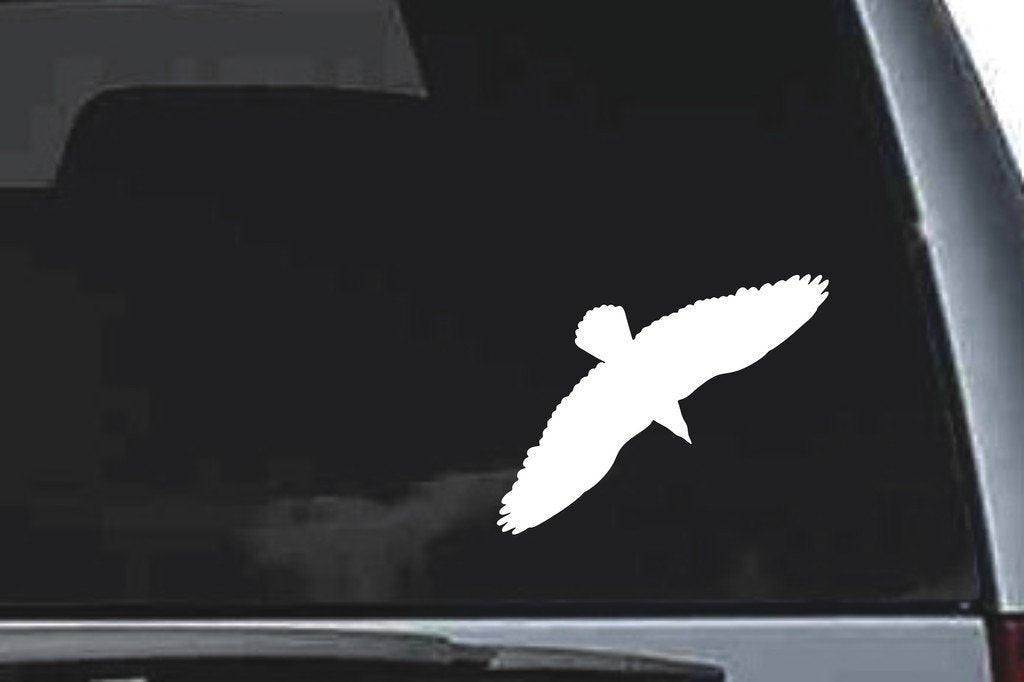 Picniva Bald Eagle Sty1 Vinyl Car Window Decal, Approx 5 in