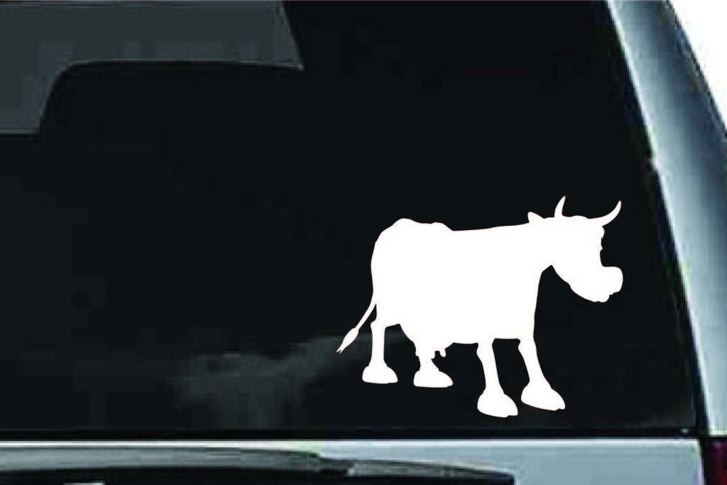 Picniva Cow Sty9a Vinyl Car Window Decal, Approx 5 in