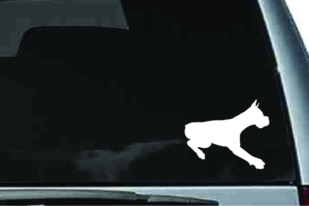 Picniva Boxer Dog Sty25 Vinyl Car Window Decal, Approx 5 in