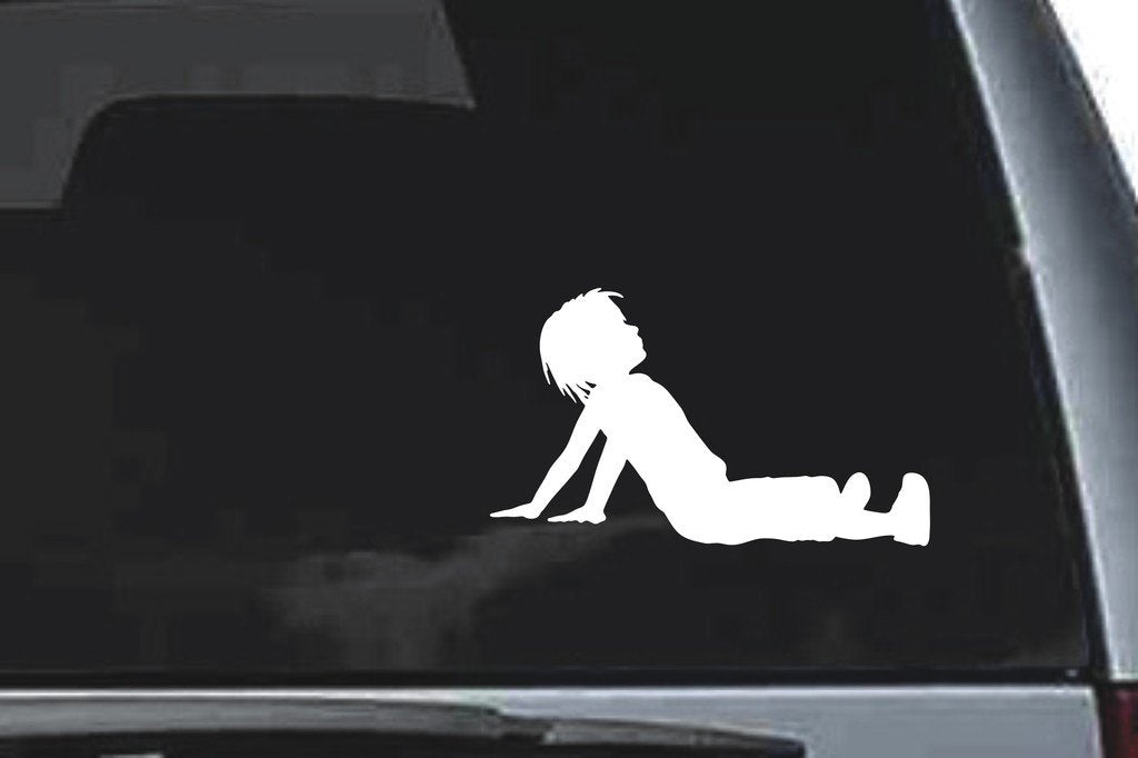 Picniva Boy Sty53 Vinyl Car Window Decal, Approx 5 in