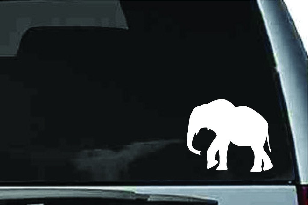 Picniva Elephant Baby Sty7 Vinyl Car Window Decal, Approx 5 in