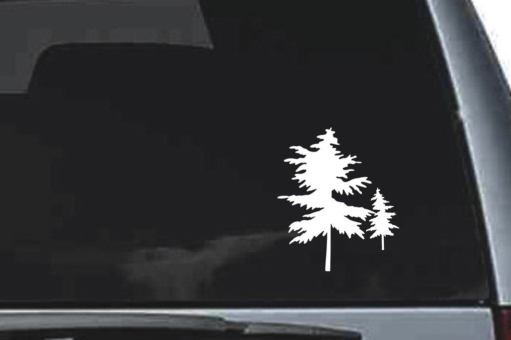 Picniva Tree Sty12 Vinyl Car Window Decal, Approx 5 in