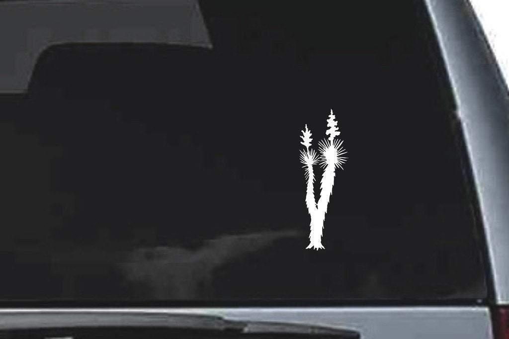 Picniva Tree Sty6 Vinyl Car Window Decal, Approx 5 in