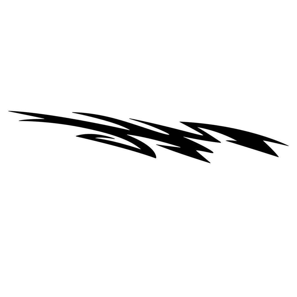 Picniva Style 258 Racing Side Stripe Vinyl Decals, 11 x 59 in, 2 Pc