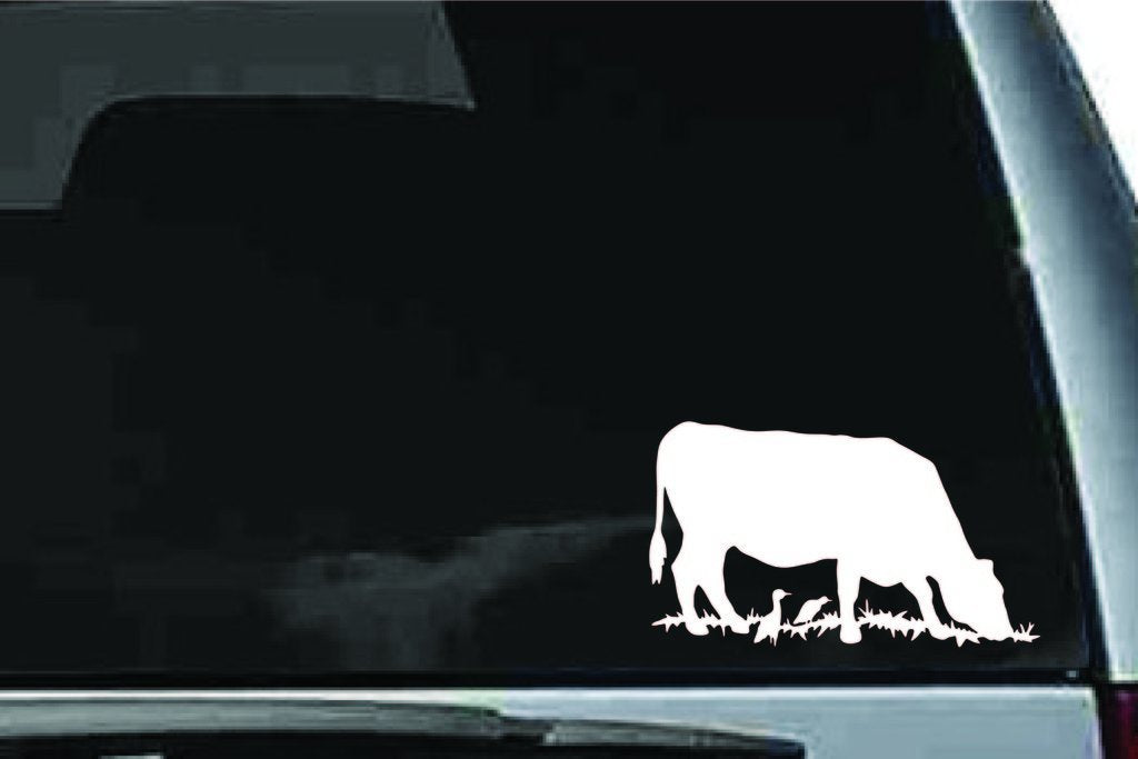 Picniva Cow Sty23 Vinyl Car Window Decal, Approx 5 in