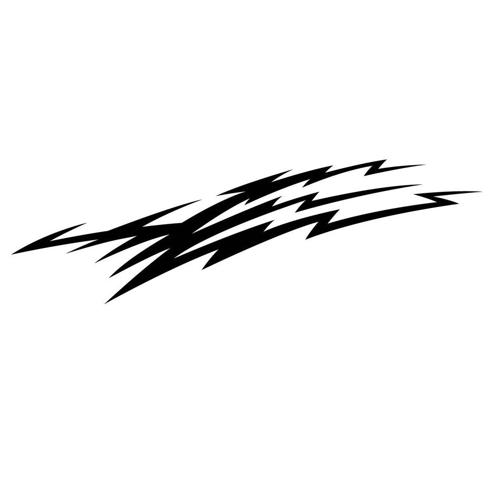 Picniva Style 455 Racing Side Stripe Vinyl Decals, 20 x 65 in, 2 Pc