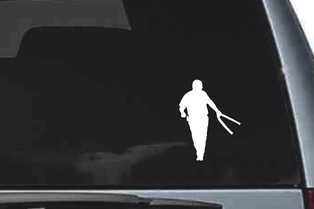 Picniva Fireman Sty63 Vinyl Car Window Decal, Approx 5 in