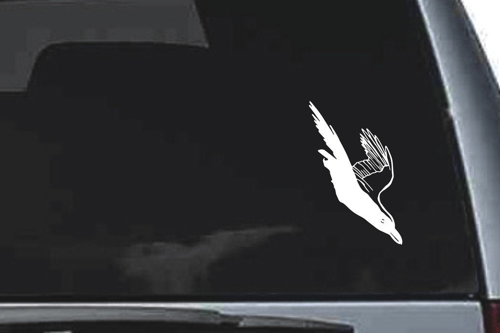 Picniva Crow Sty9 Vinyl Car Window Decal, Approx 5 in