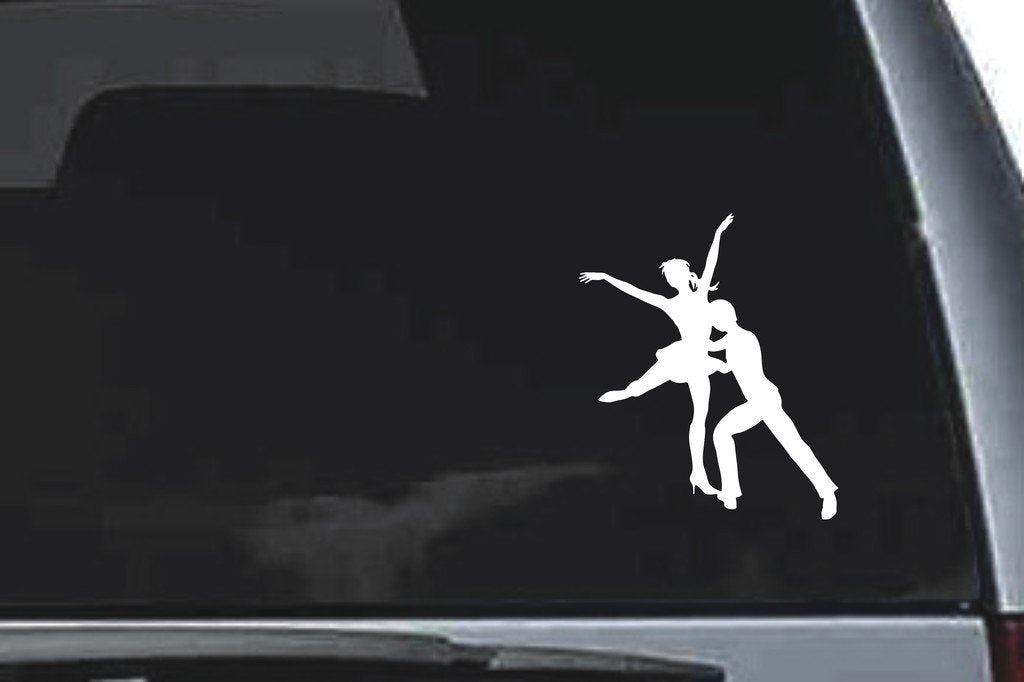 Picniva Dancing Sty55 Vinyl Car Window Decal, Approx 5 in