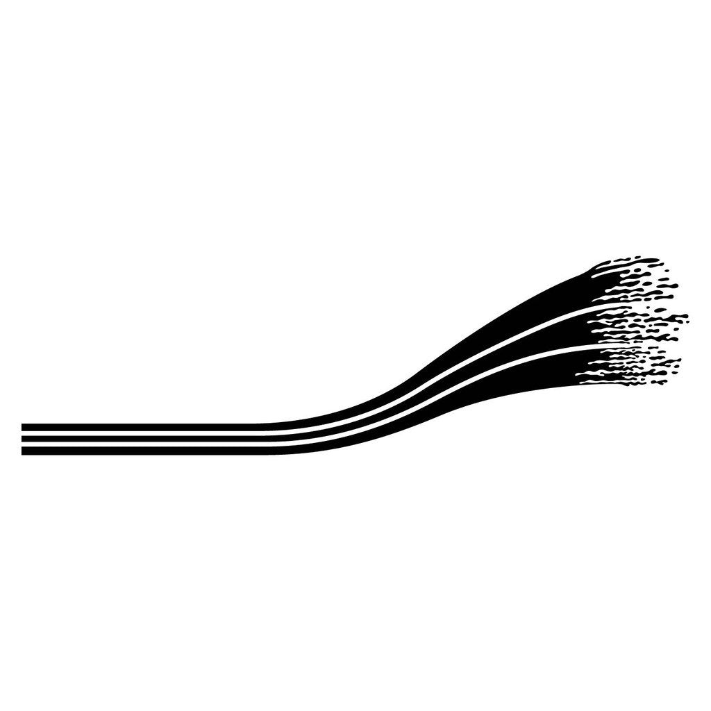 Picniva sty439 Car Body Side Stripes Vinyl Graphics Sticker Decals 2 Pcs