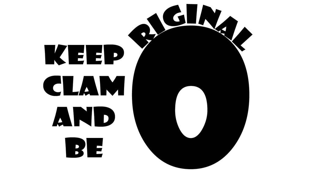 Picniva Keep Calm And Be Original Quote Removable Vinyl Wall Decal - Color: keep calm and be original