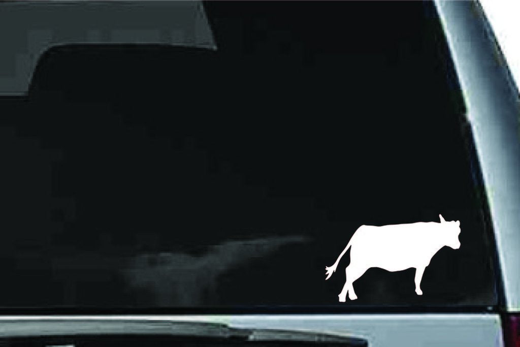Picniva Cow Sty91 Vinyl Car Window Decal, Approx 5 in
