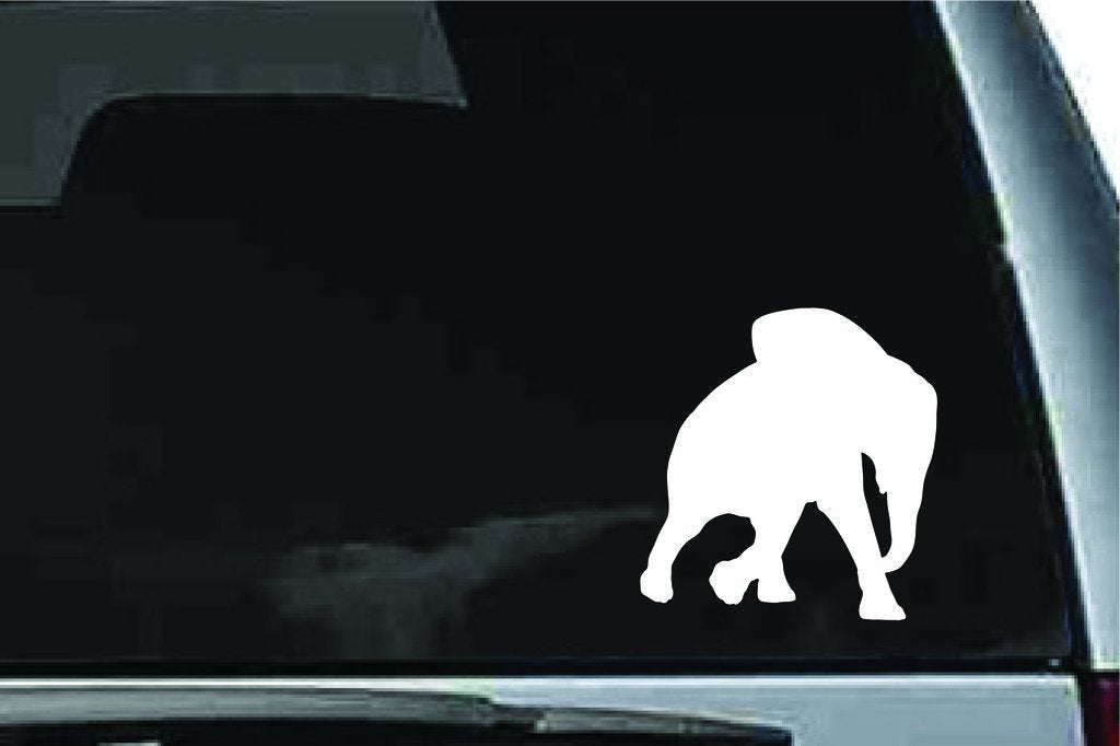 Picniva Elephant Baby Sty5 Vinyl Car Window Decal, Approx 5 in