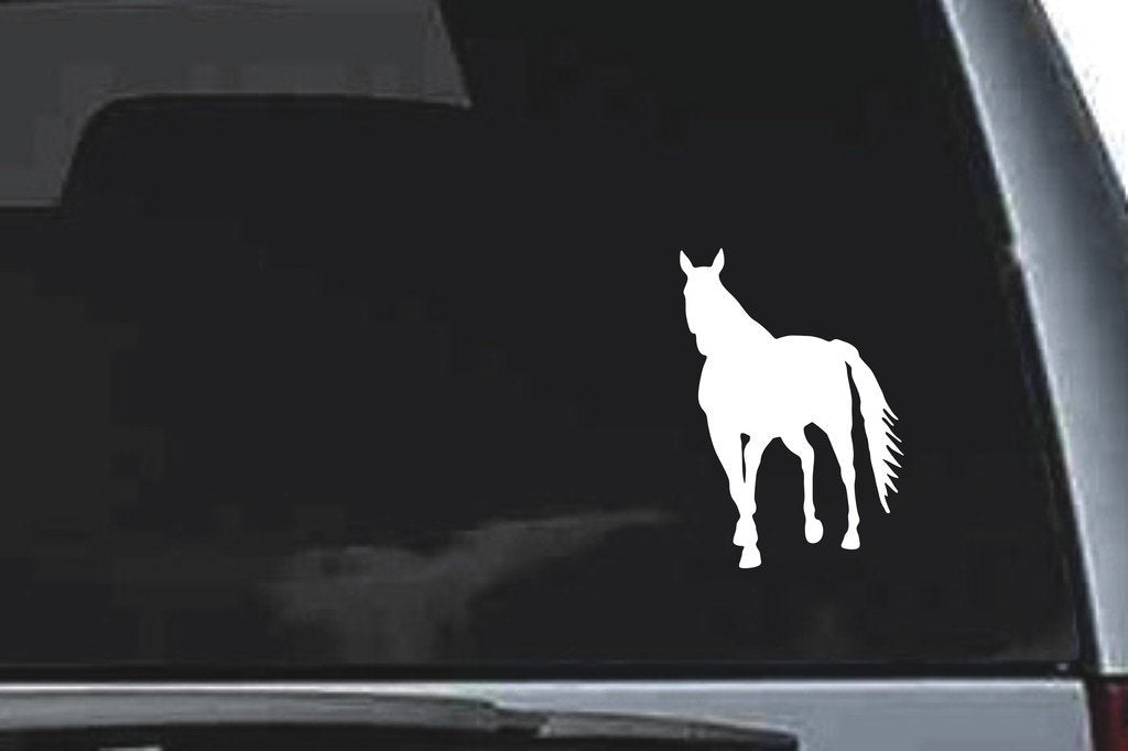 Picniva Horse Sty29a Vinyl Car Window Decal, Approx 5 in