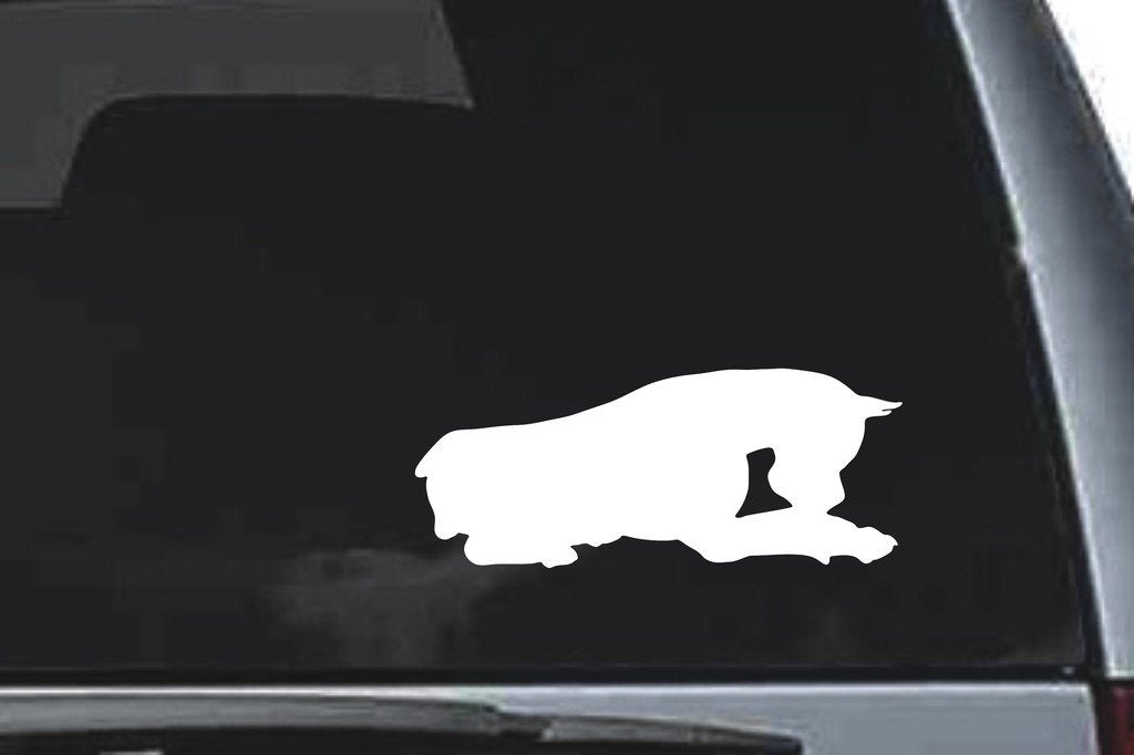 Picniva Boxer Dog Sty11 Vinyl Car Window Decal, Approx 5 in