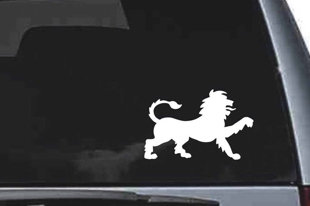 Picniva Leo Sty1 Vinyl Car Window Decal, Approx 5 in